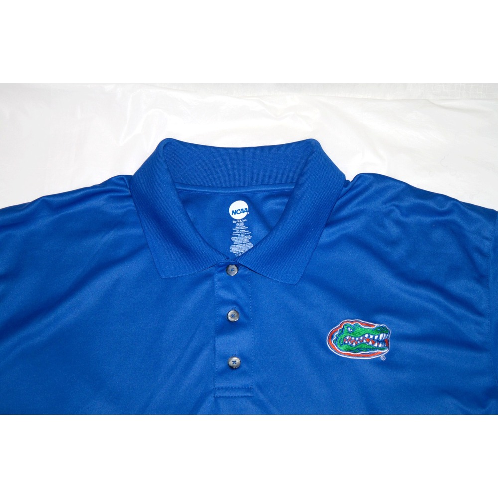 NCAA by KA Mens Florida Gators Short Sleeve 100% Polyester Polo‎ Shirt Size 2XL - Picture 2 of 5